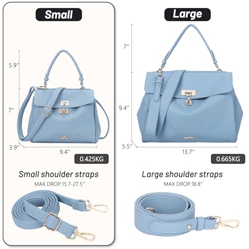 Angel Kiss Small Top Handle Satchel Purses for Women Soft Vegan Leather Tote Shoulder Bag  
Angel Kiss Top Handle Satche