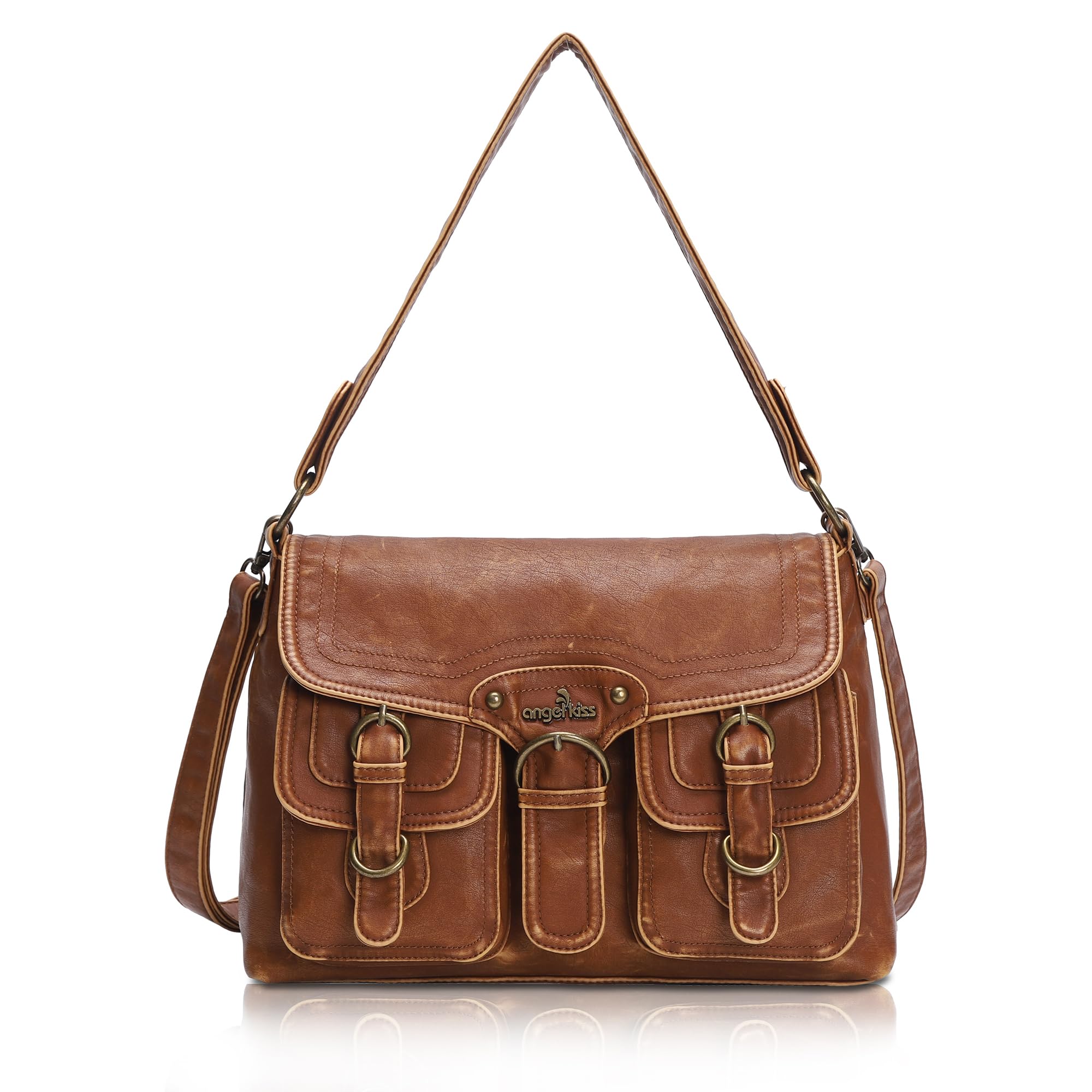 Angel Kiss Vegan Leather Hobo Purses for Women
| Angel Kiss Crossbody Hobo Bag Tote Satchel Handbags
| Angel Kiss Women
